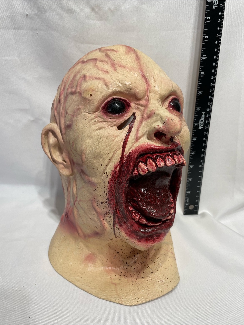 Terrifying Rage Zombie Full Face Halloween Mask Excellent Condition High Quality